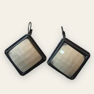 Costume Jewelry Fashion White Faux Stone Retro Earrings